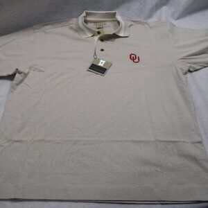 Oklahoma Sooners Cutter & Buck Virtue Eco Pique Recycled Polo Men's White XL